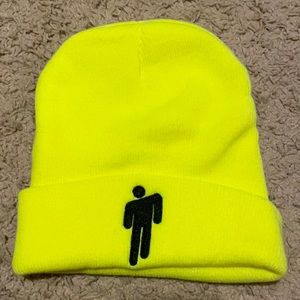 Neon Billie Eilish beanie